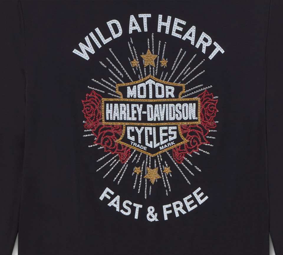 HARLEY DAVIDSON TOP-KNIT,BLACK