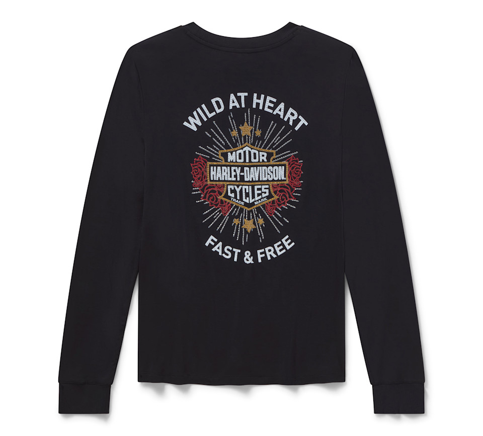 HARLEY DAVIDSON TOP-KNIT,BLACK