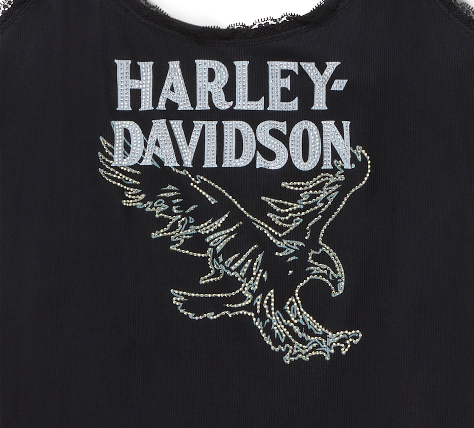 HARLEY DAVIDSON TANK-KNIT,BLACK