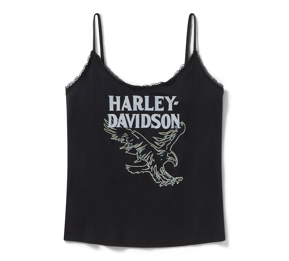 HARLEY DAVIDSON TANK-KNIT,BLACK