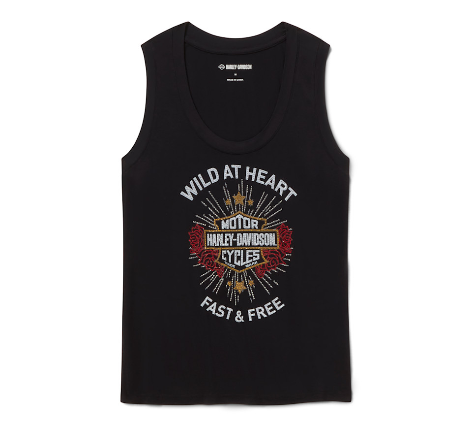 HARLEY DAVIDSON TANK-KNIT,BLACK