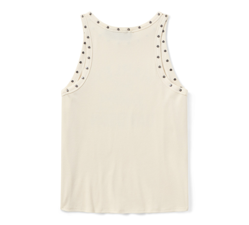 HARLEY DAVIDSON TANK-KNIT,OFF WHITE