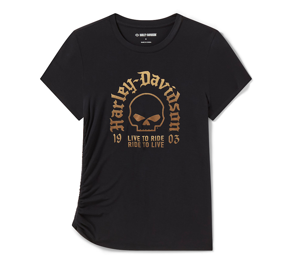 HARLEY DAVIDSON TOP-KNIT,BLACK