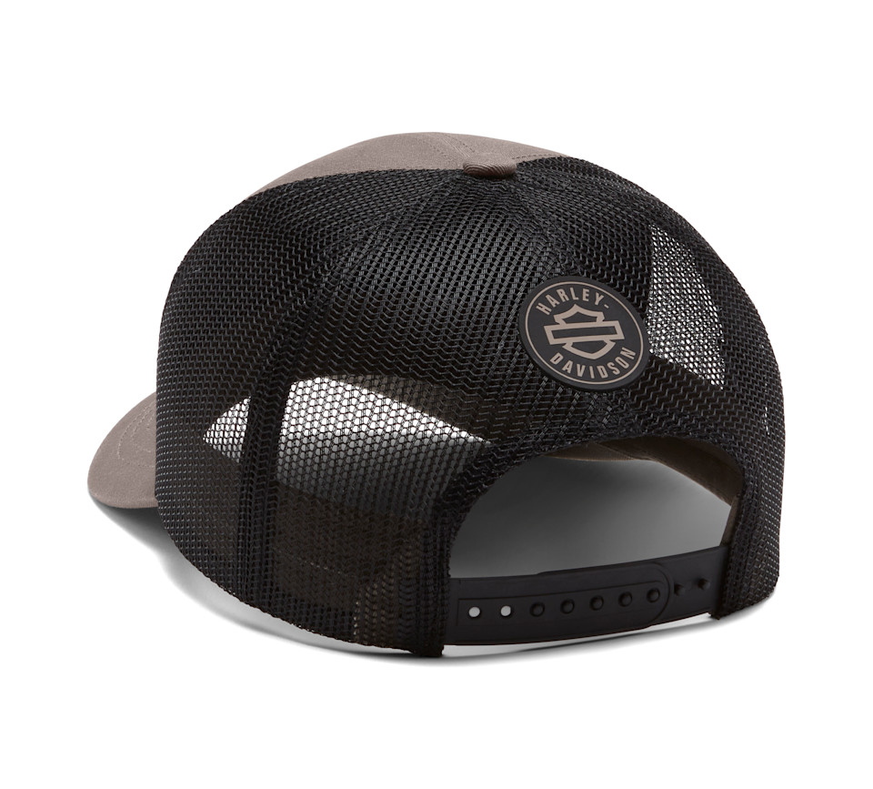 HARLEY DAVIDSON HAT-TRUCKER,WOVEN,TAN