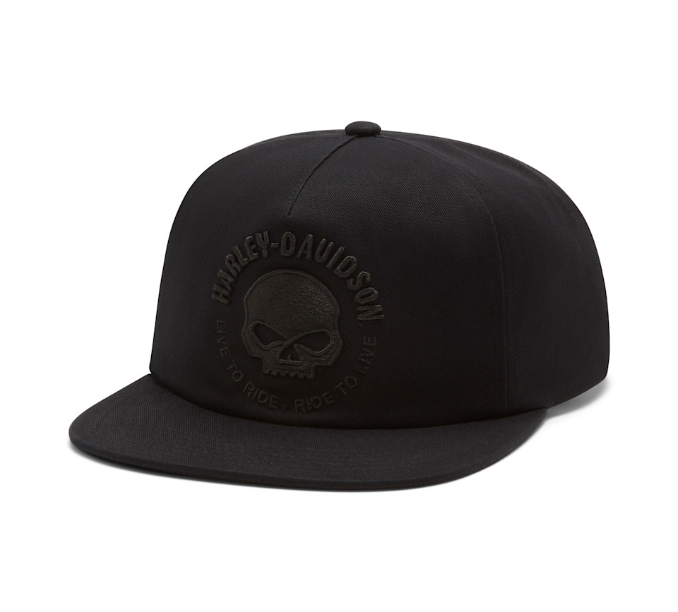 HARLEY DAVIDSON HAT-WOVEN,BLACK