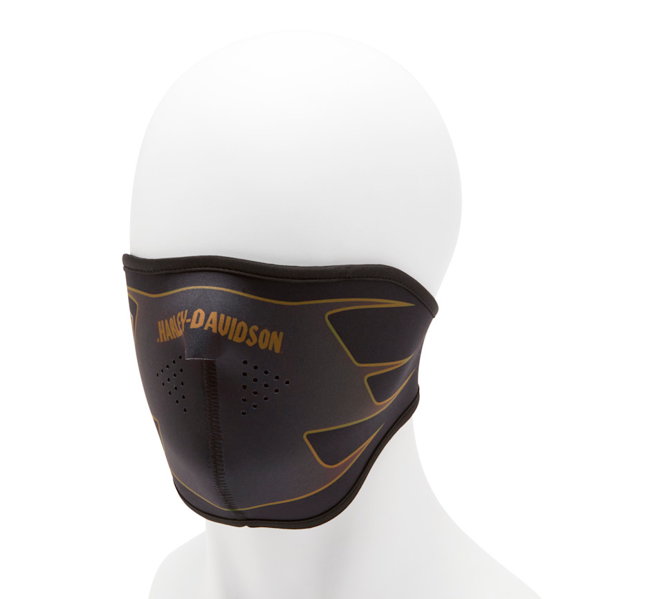 HARLEY DAVIDSON FACE MASK-KNIT,BLACK