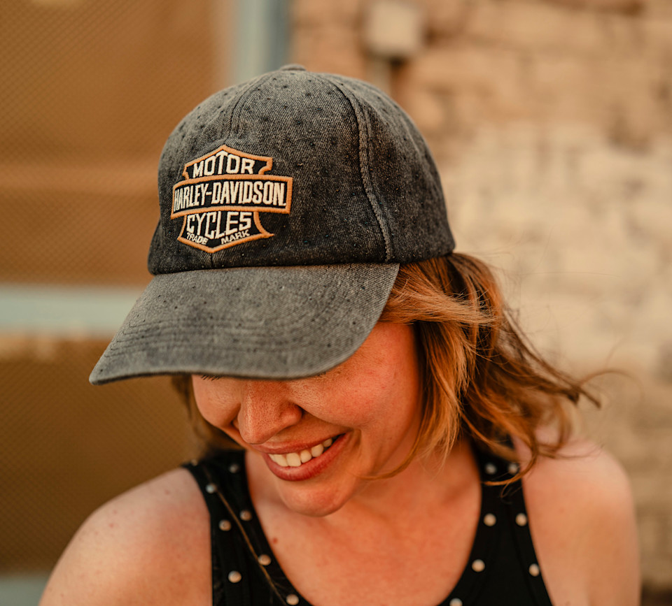 HARLEY DAVIDSON HAT-WOVEN,BLACK