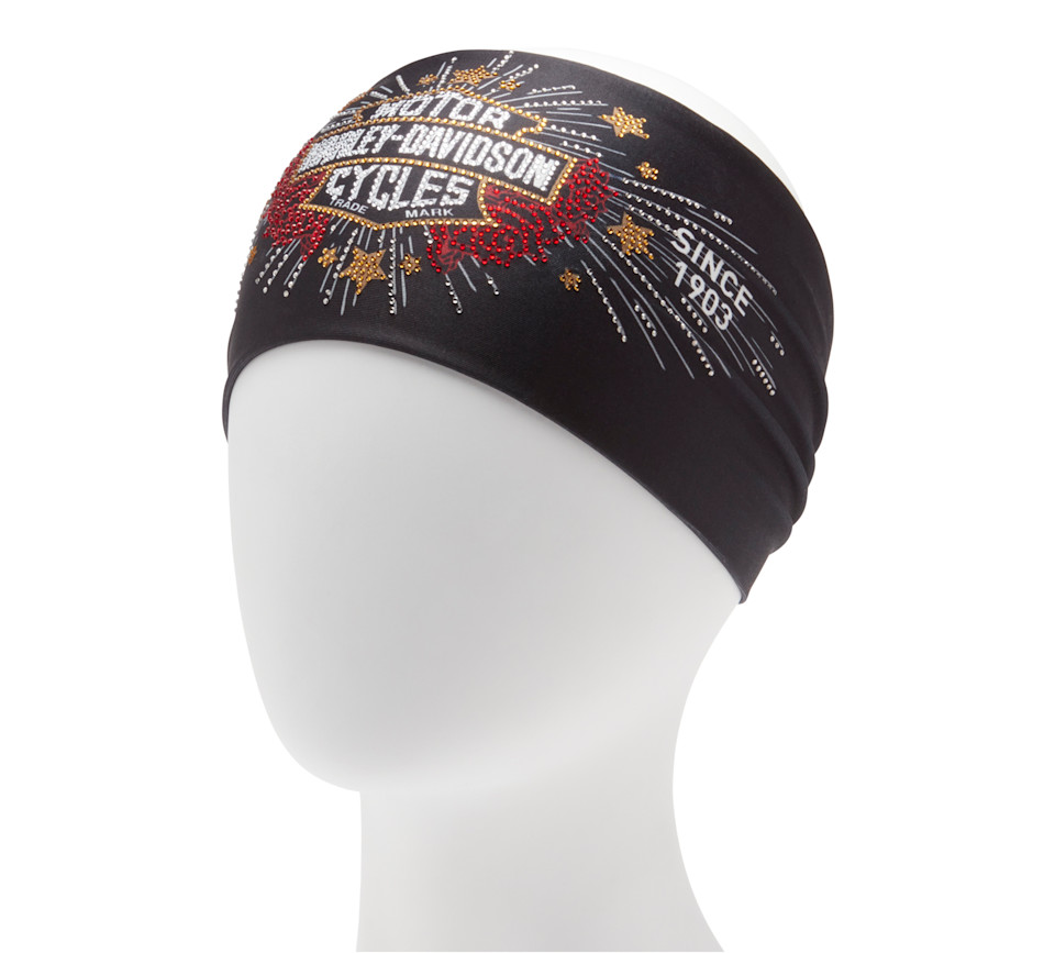 HARLEY DAVIDSON HEADBAND-KNIT,BLACK