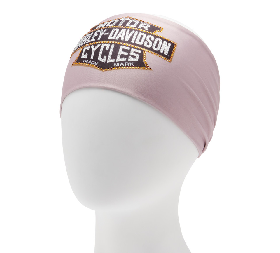 HARLEY DAVIDSON HEADBAND-KNIT,LIGHT PINK