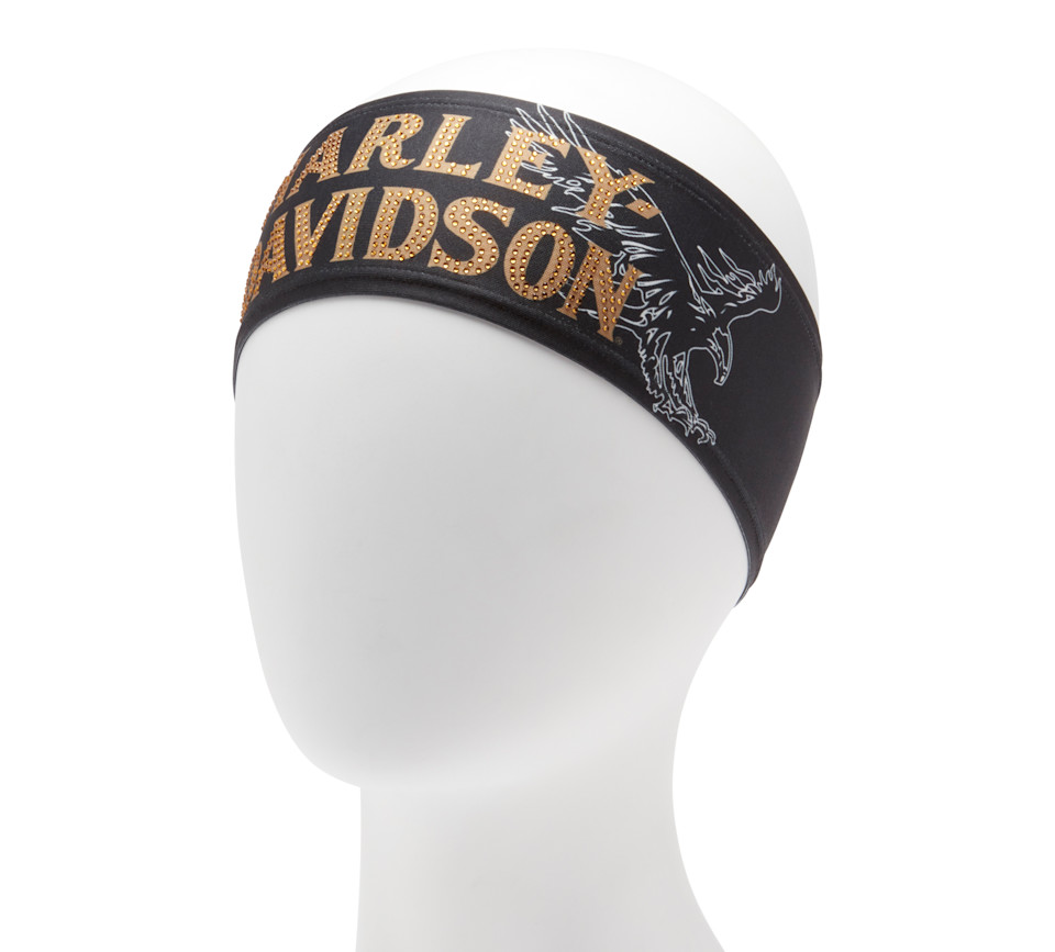 HARLEY DAVIDSON HEADBAND-KNIT,BLACK