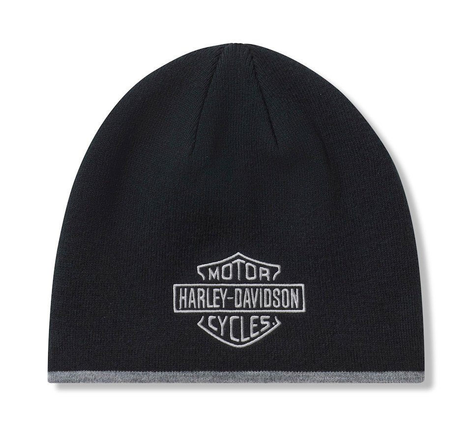 HARLEY DAVIDSON HAT-KNIT,BLACK